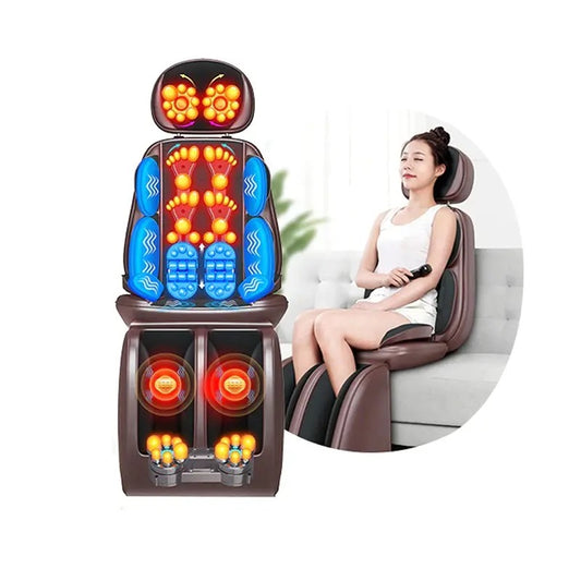 Full Body Massage Cushion Heating Vibrate Massaging Pad